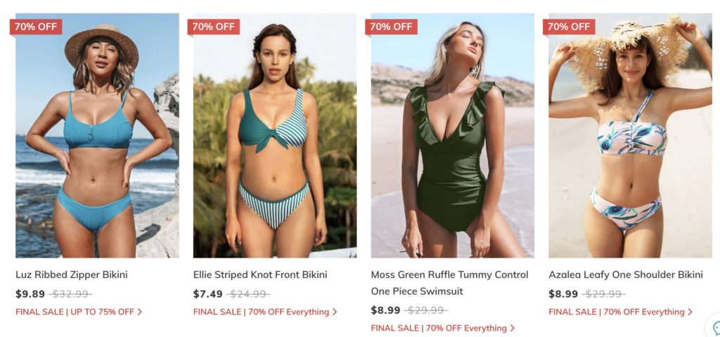 Cupshe 70% Off