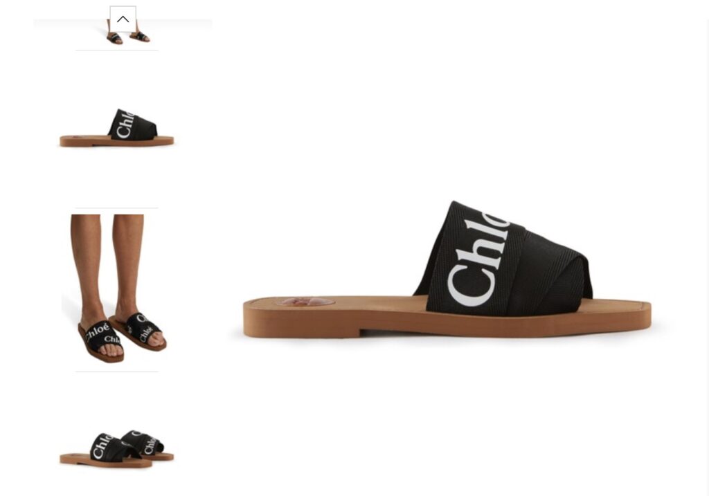 CHLOÉ-woody-sandals-black